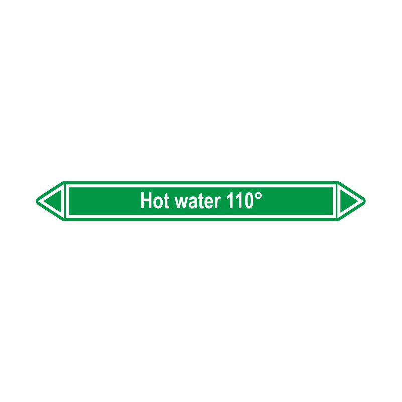 Leidingmerker Heet water 110°