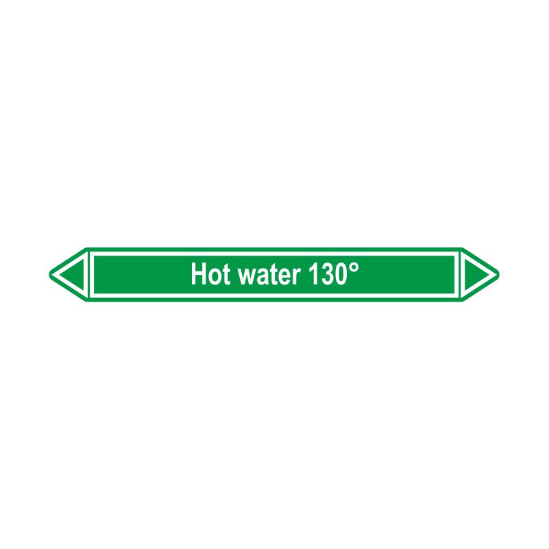 Leidingmerker Heet water 130°