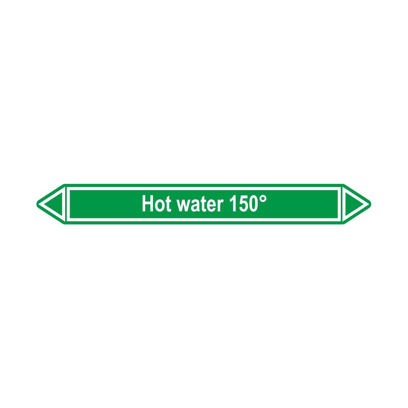 Leidingmerker Heet water 150°