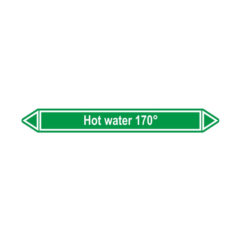 Leidingmerker Heet water 170°