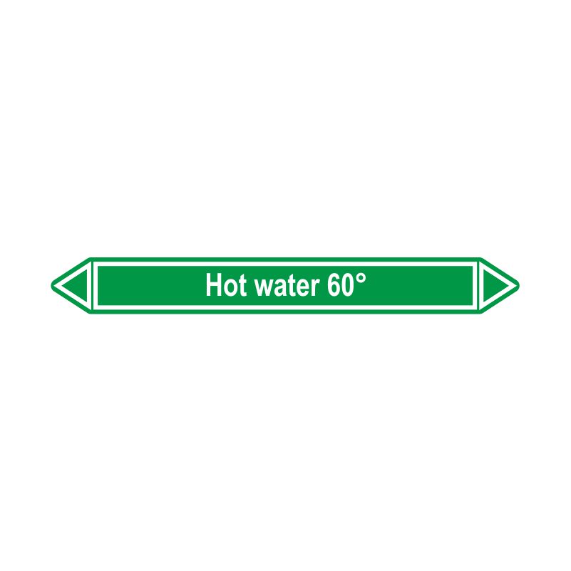 Leidingmerker Heet water 60°