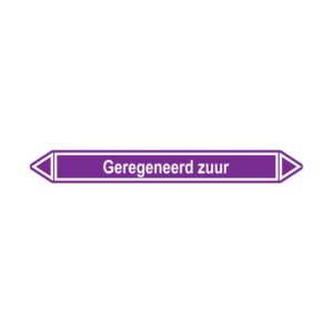 Leidingmerker Geregeneerd zuur