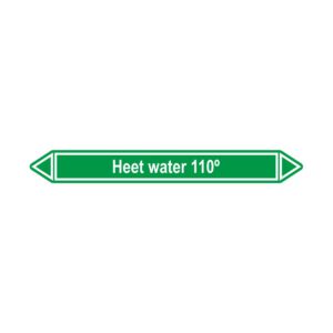 Leidingmerker Heet water 110°