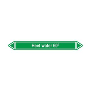 Leidingmerker Heet water 60°