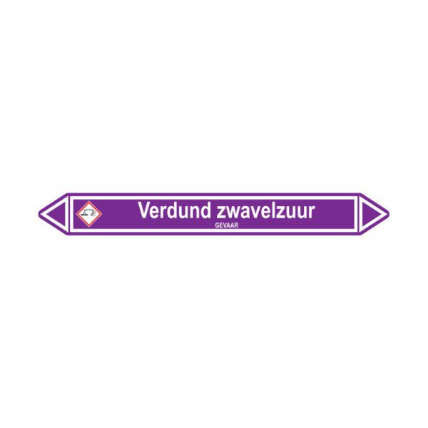 Leidingmerker Verdund zwavelzuur