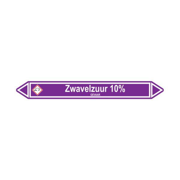 Leidingmerker Zwavelzuur 10%