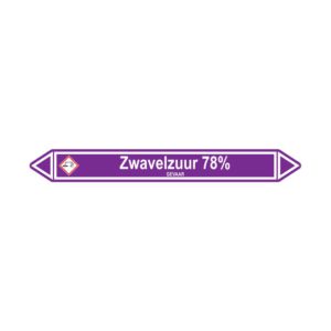 Leidingmerker Zwavelzuur 78%