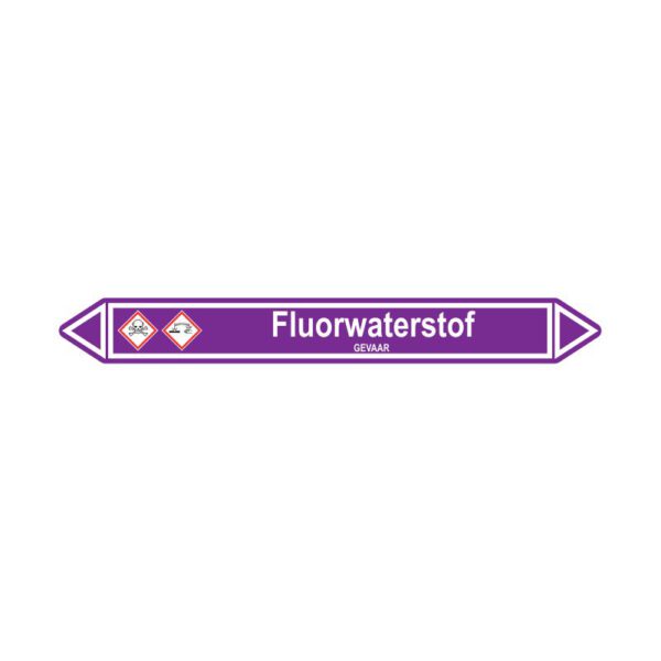 Leidingmerker Fluorwaterstof